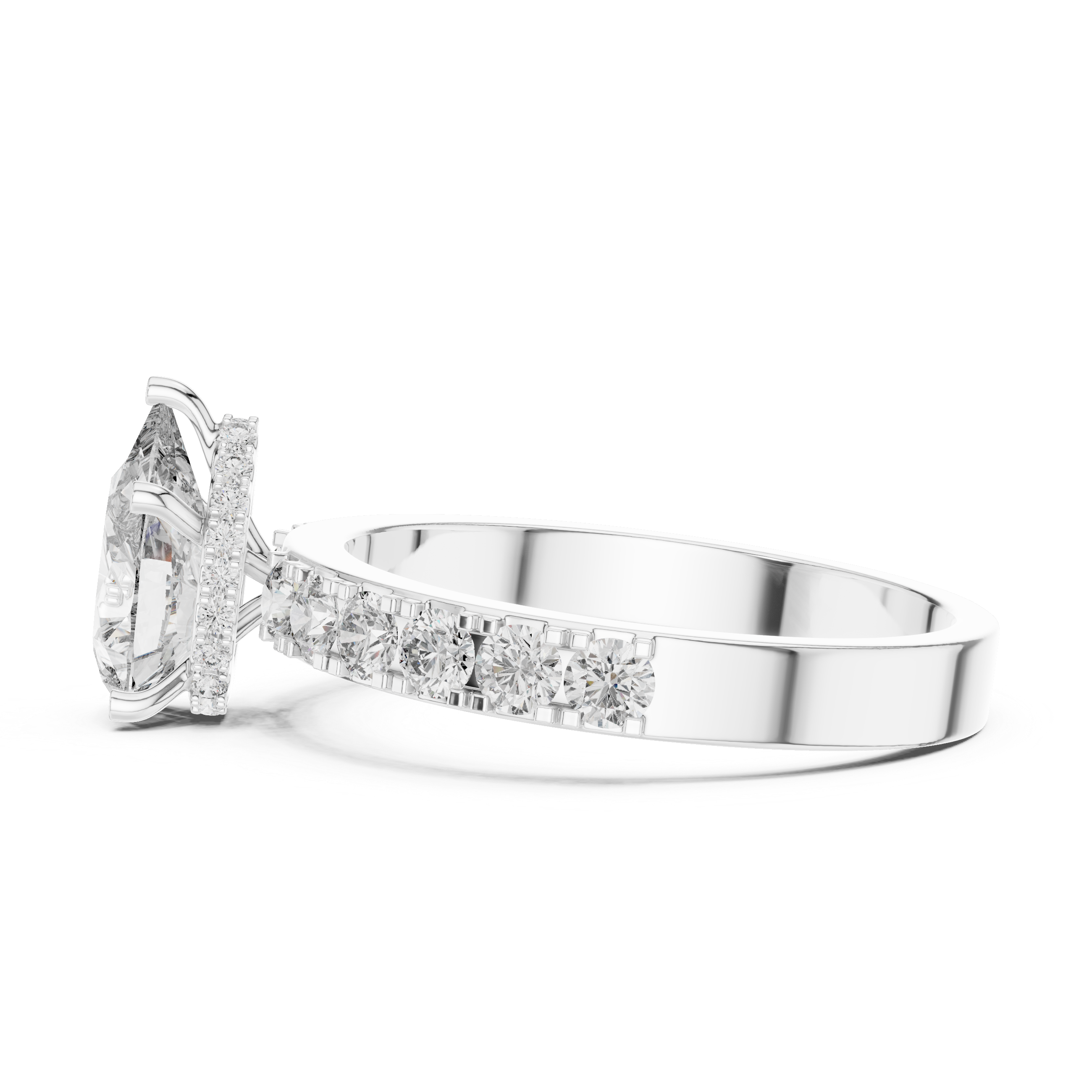 Ornate Vintage Milgrain Detail Lab Grown Diamond Ring