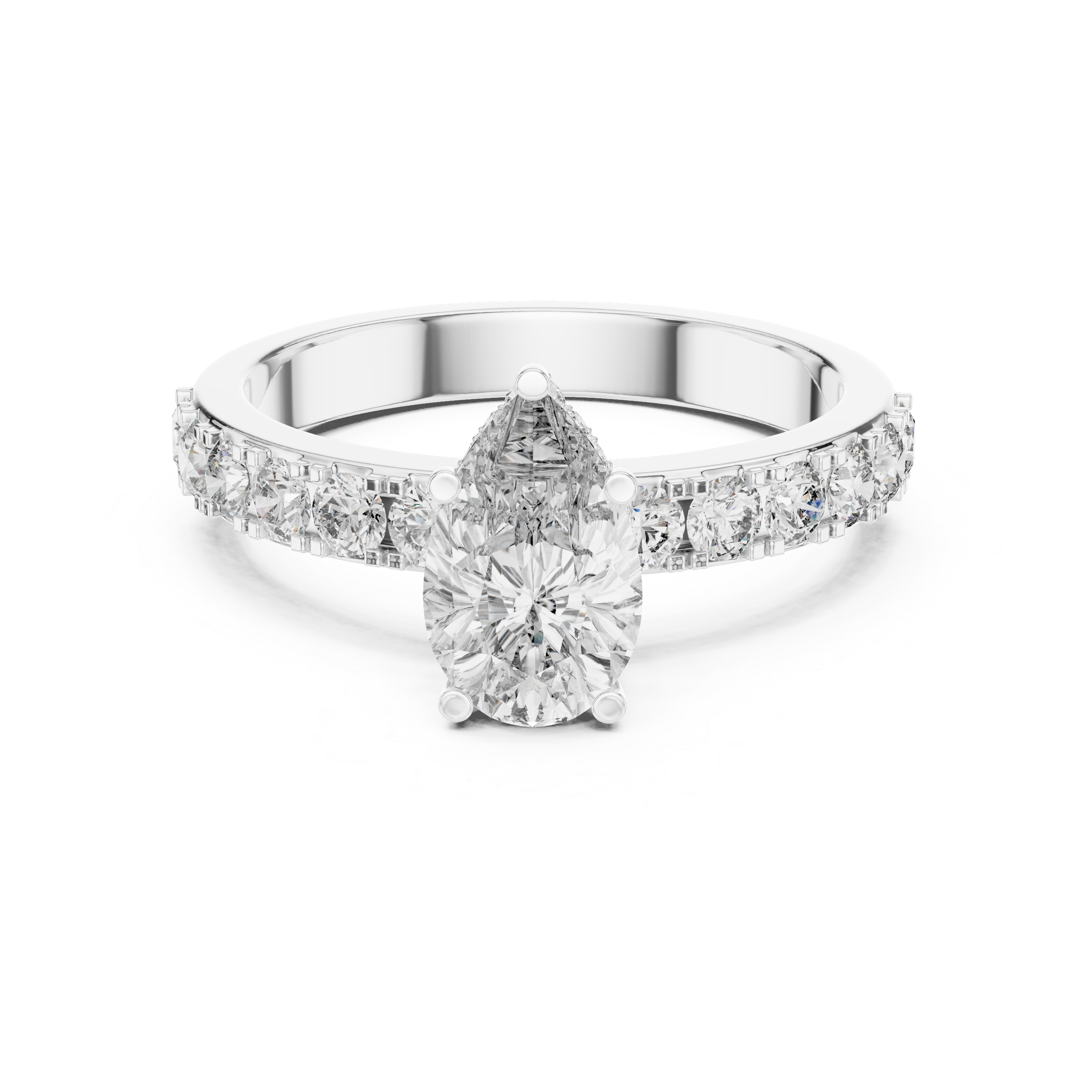 Ornate Vintage Milgrain Detail Lab Grown Diamond Ring