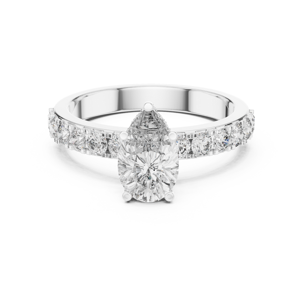 Ornate Vintage Milgrain Detail Lab Grown Diamond Ring