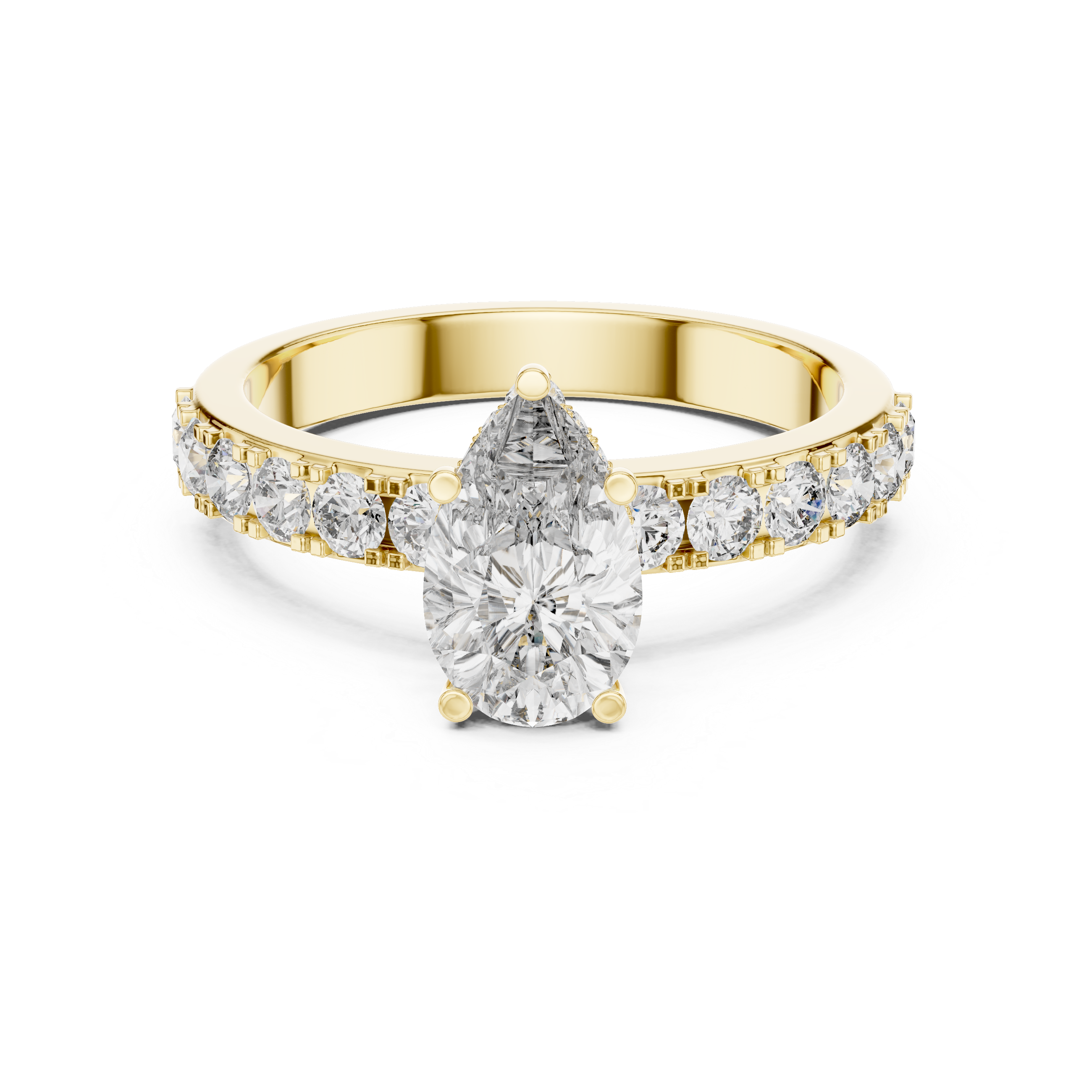 Ornate Vintage Milgrain Detail Lab Grown Diamond Ring