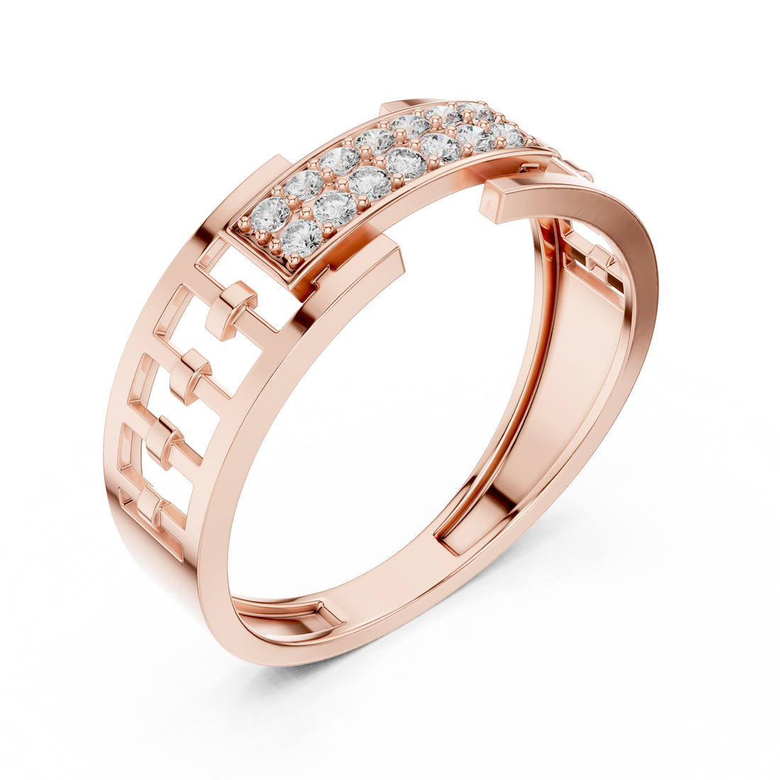 High-end Lab grown diamond ring band
