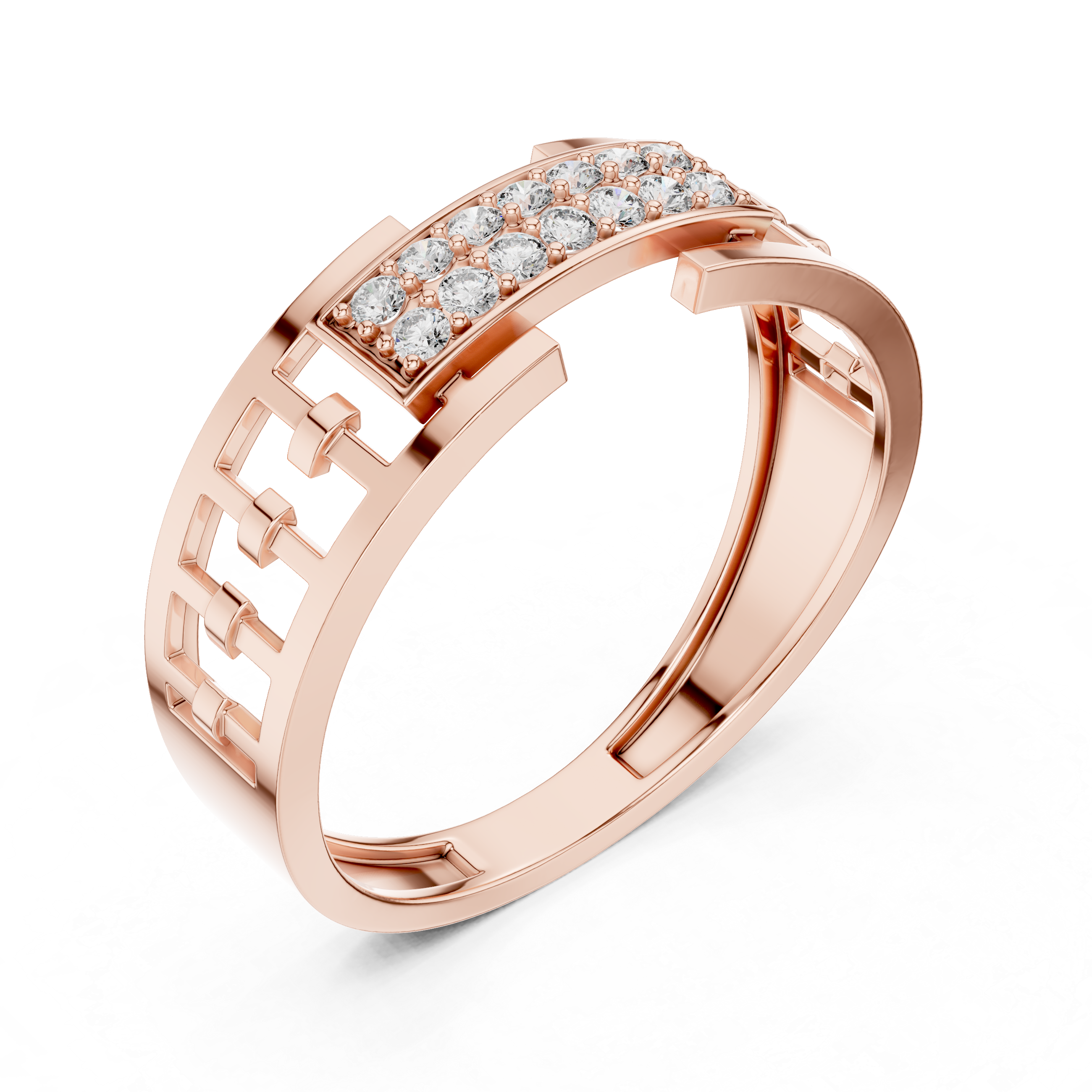 High-end Lab grown diamond ring band
