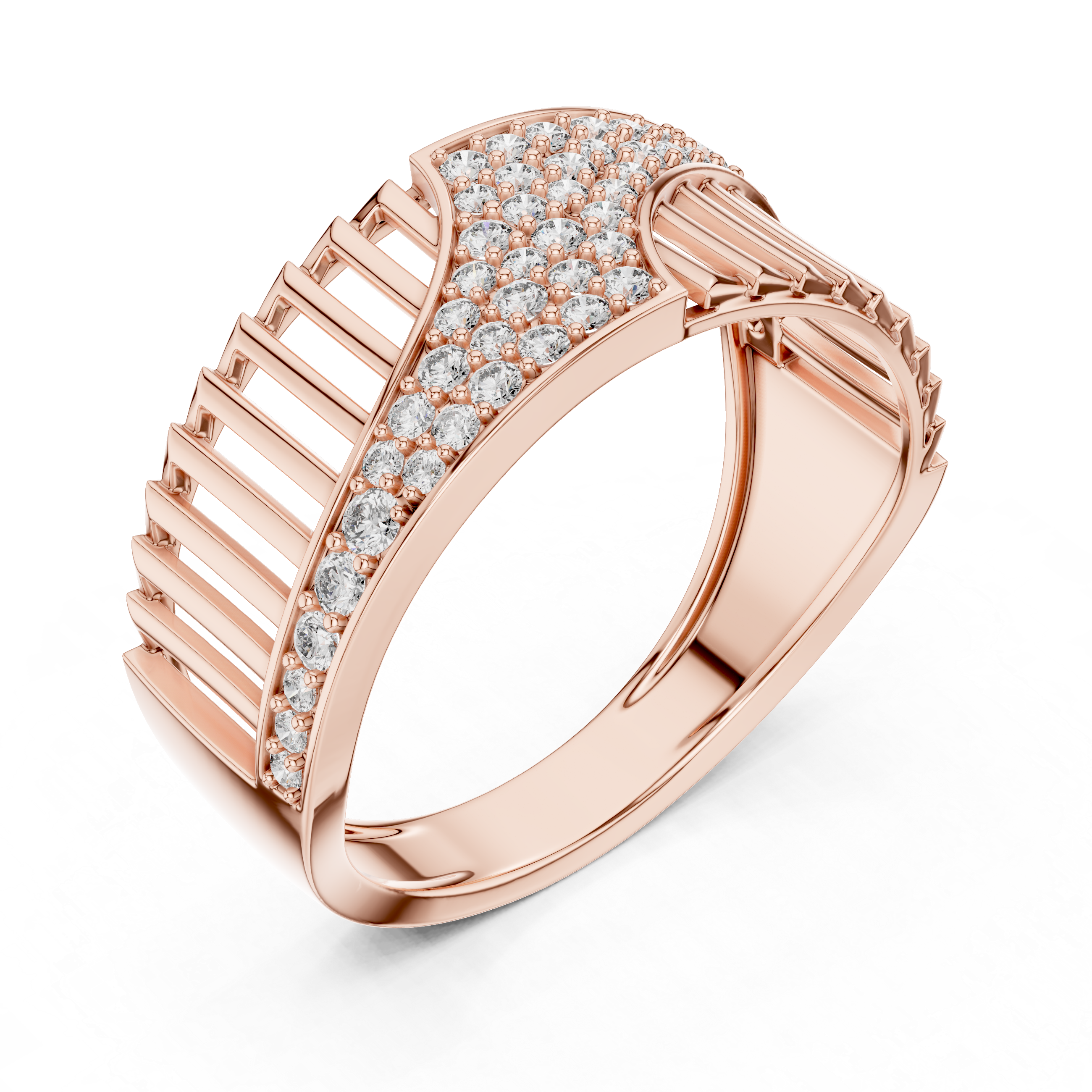 Polished Lab grown diamond ring style