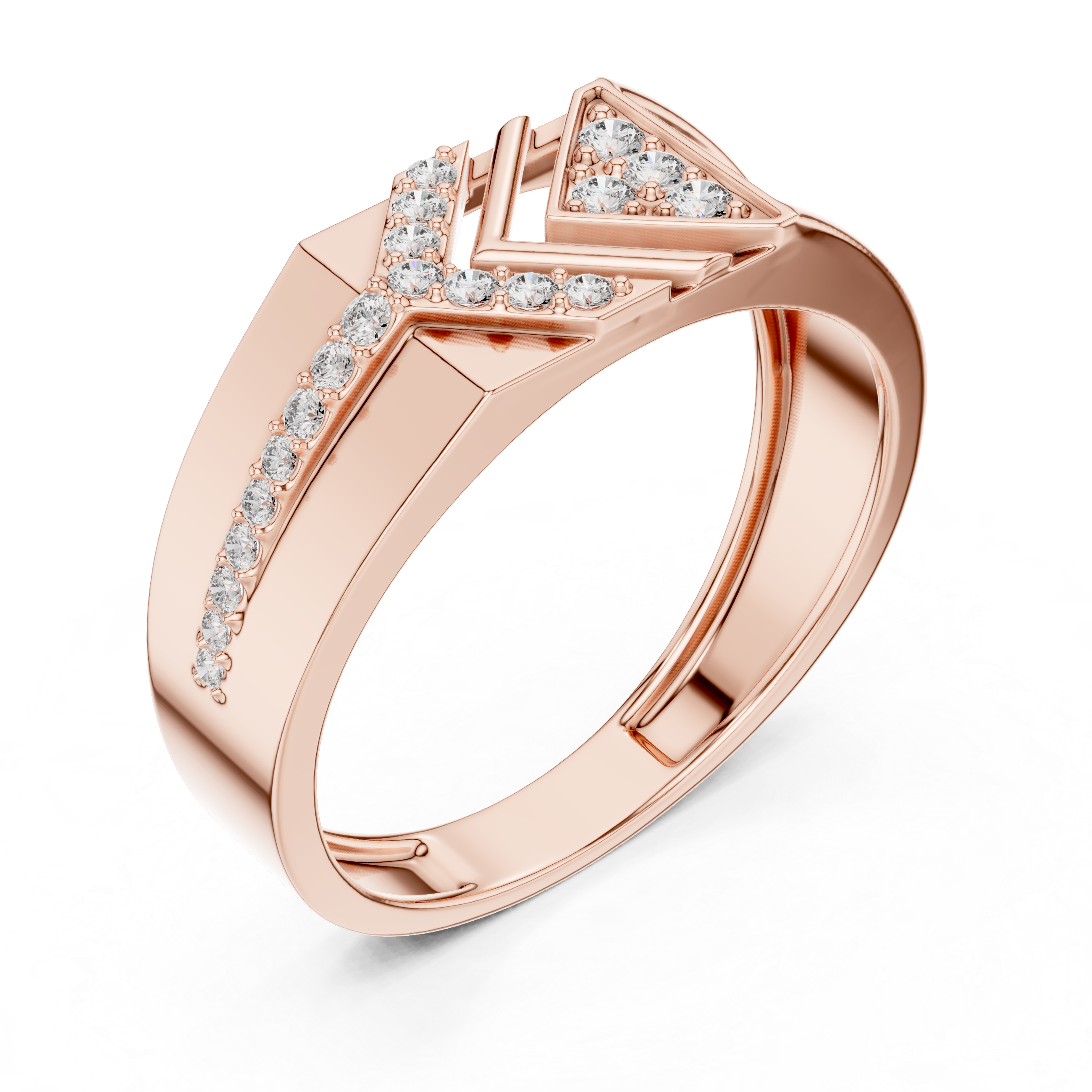 Handcrafted Lab grown diamond ring style