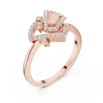 Radiant Lab grown diamond ring piece