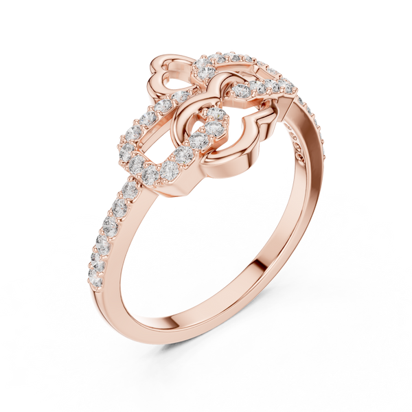 Beautiful Lab grown diamond ring piece