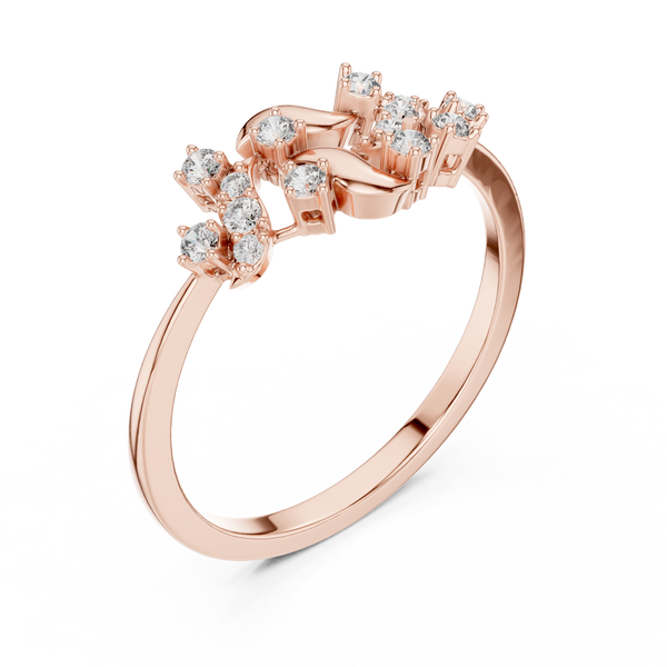 Sleek Lab grown diamond ring band