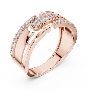 Modern Lab grown diamond ring band