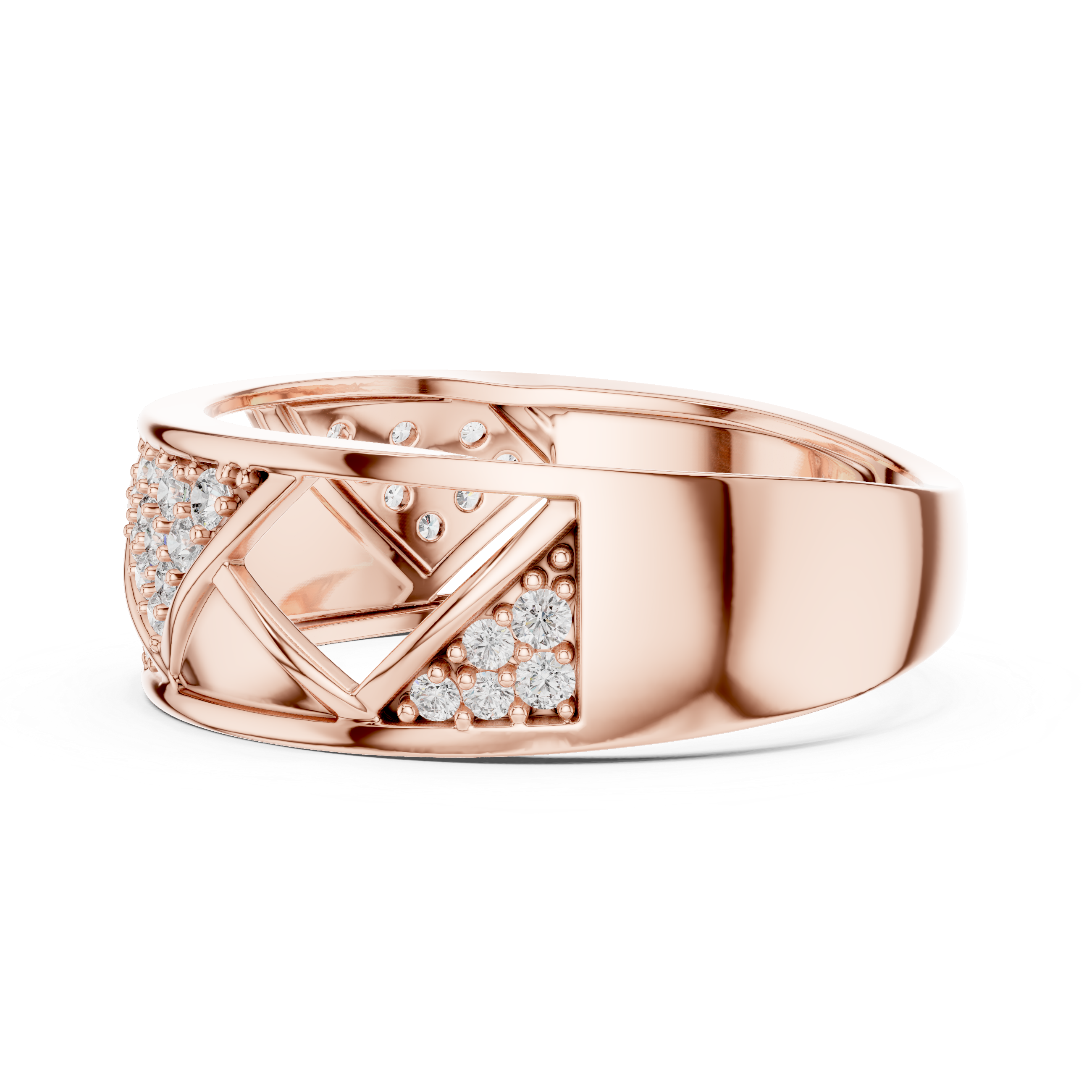Vintage Lab grown diamond ring jewelry