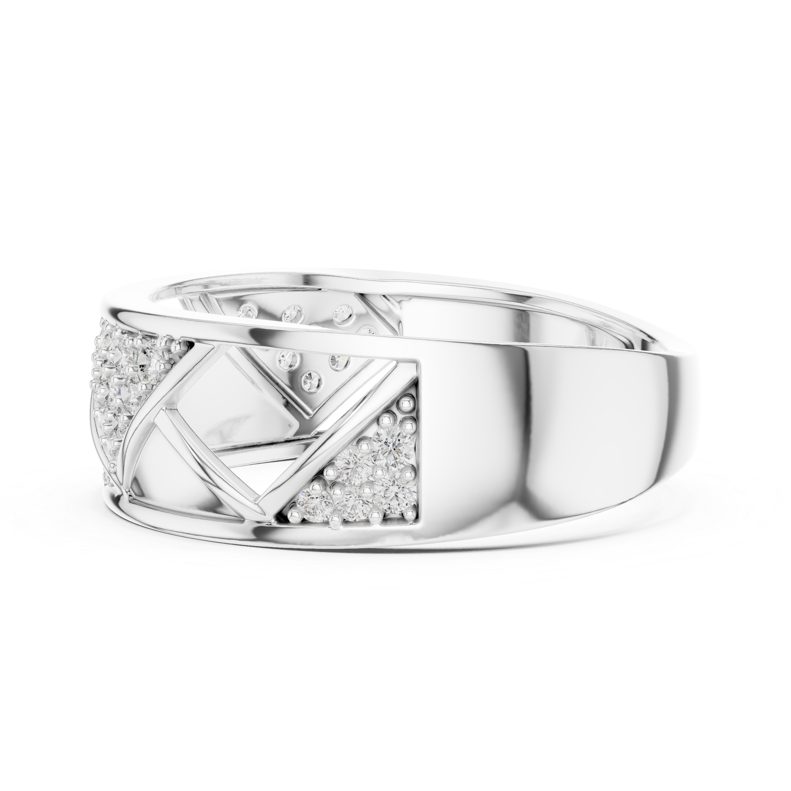 Vintage Lab grown diamond ring jewelry