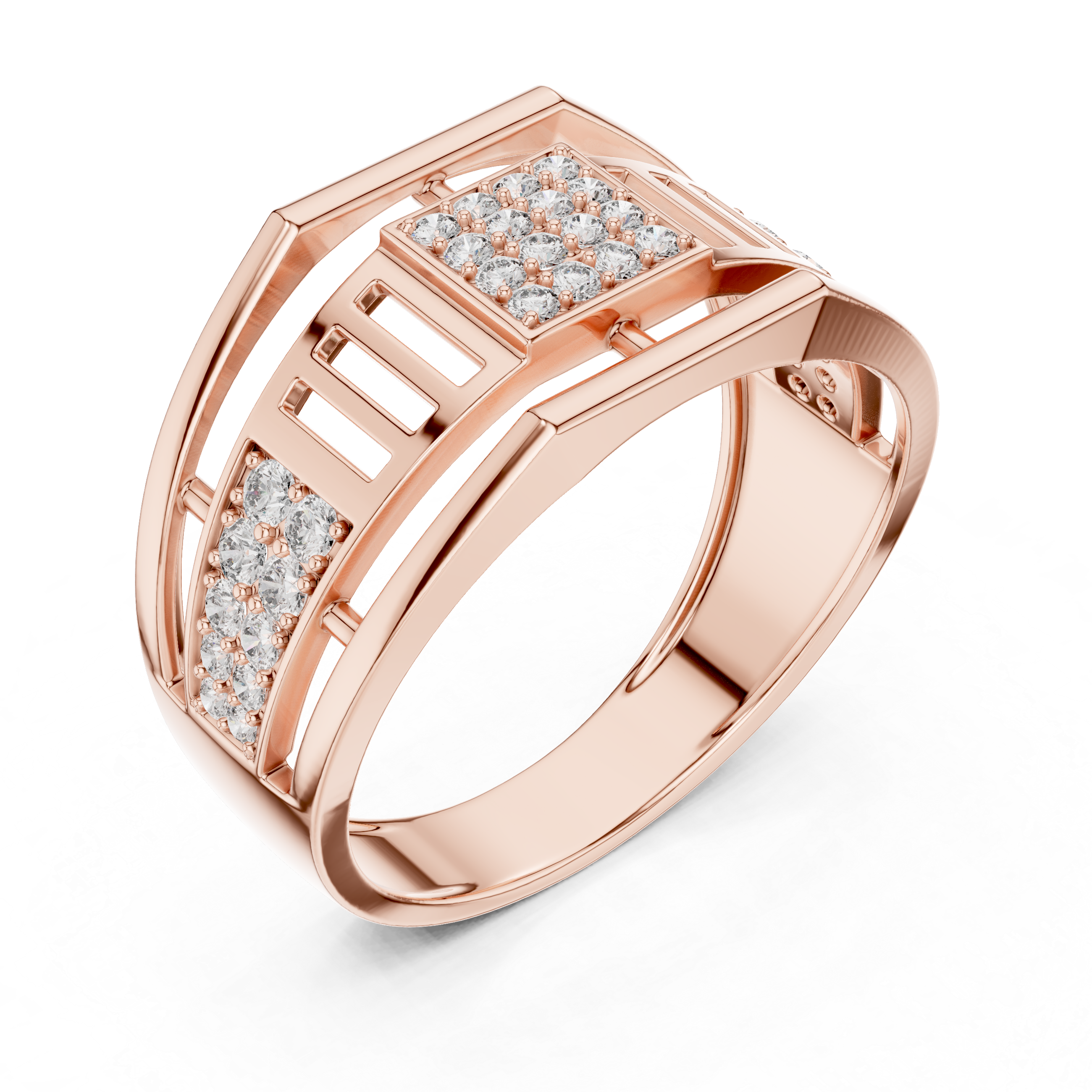Feminine Lab grown diamond ring style