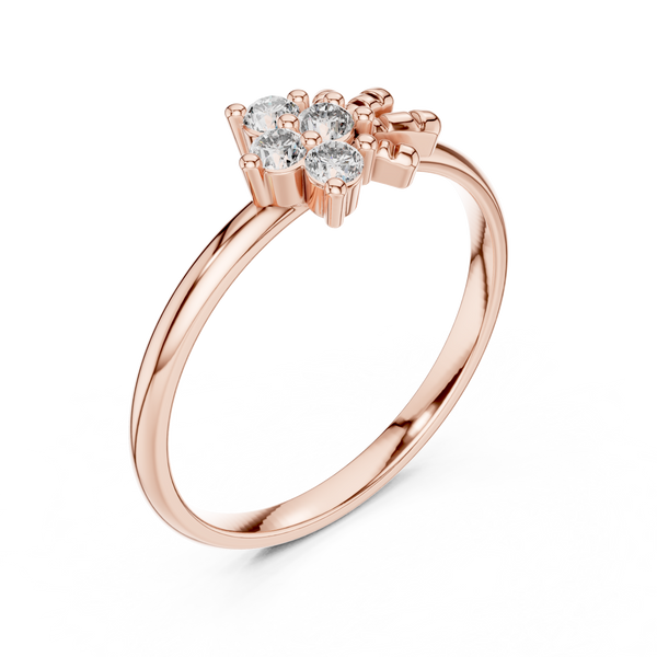 Bold Lab grown diamond ring piece