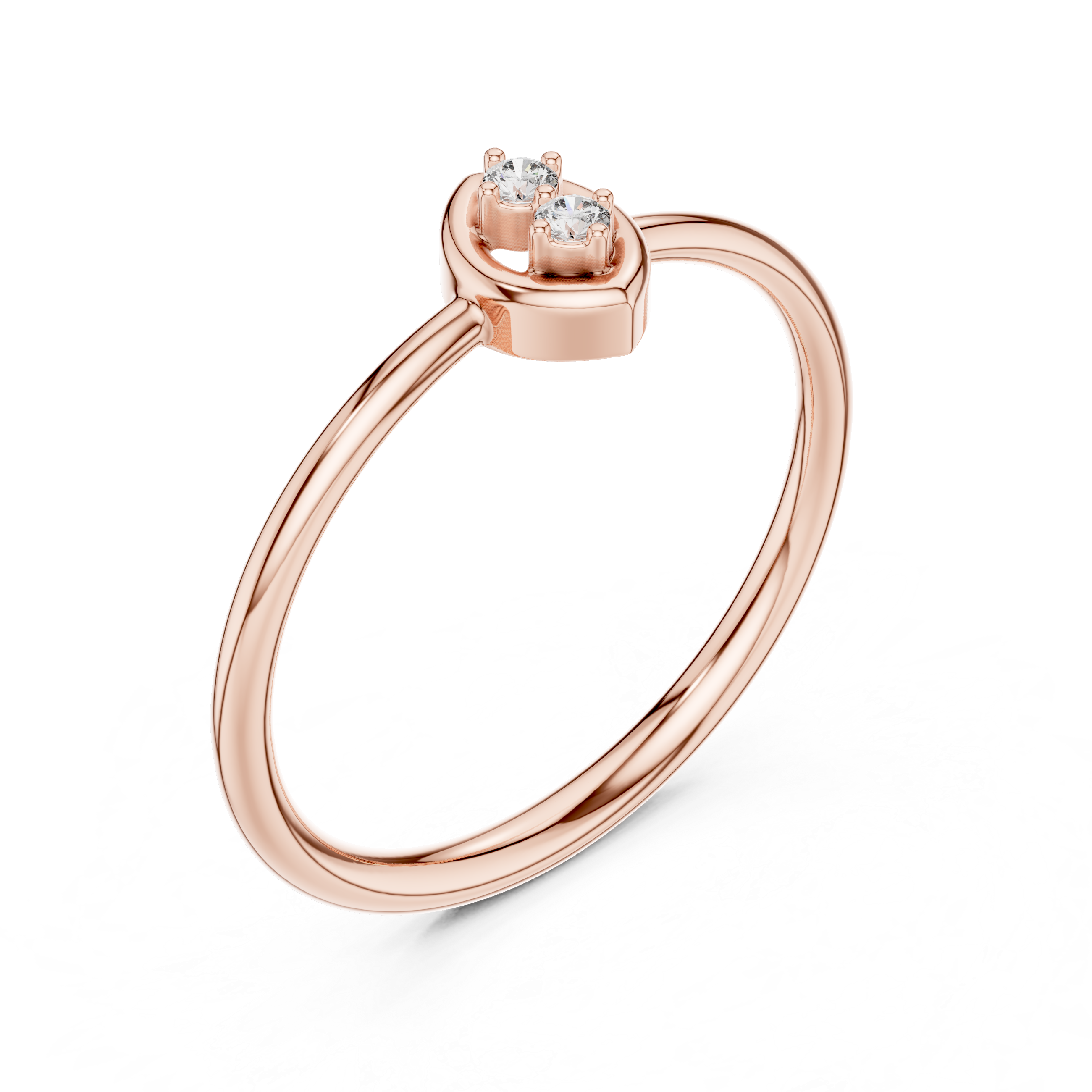 Glowing Lab grown diamond ring jewelry