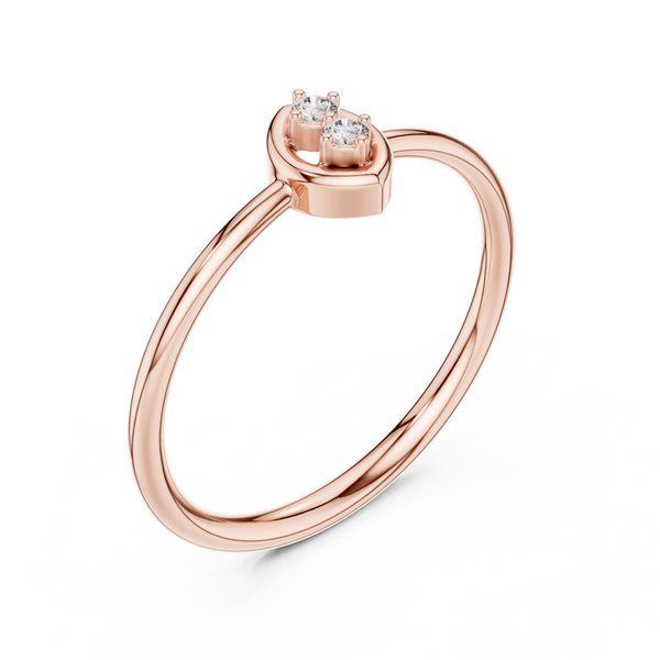 Glowing Lab grown diamond ring jewelry