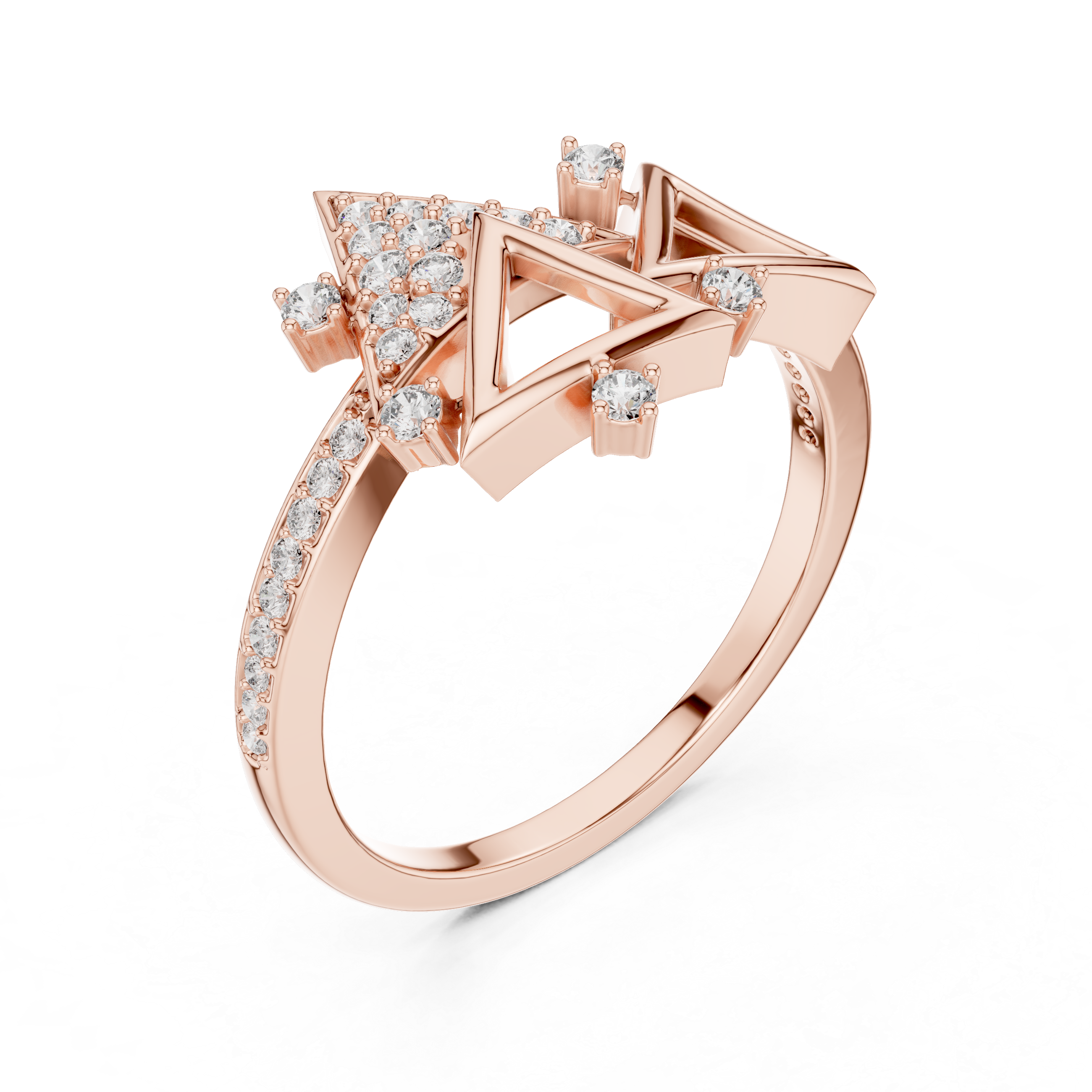 Breathtaking Lab grown diamond ring band