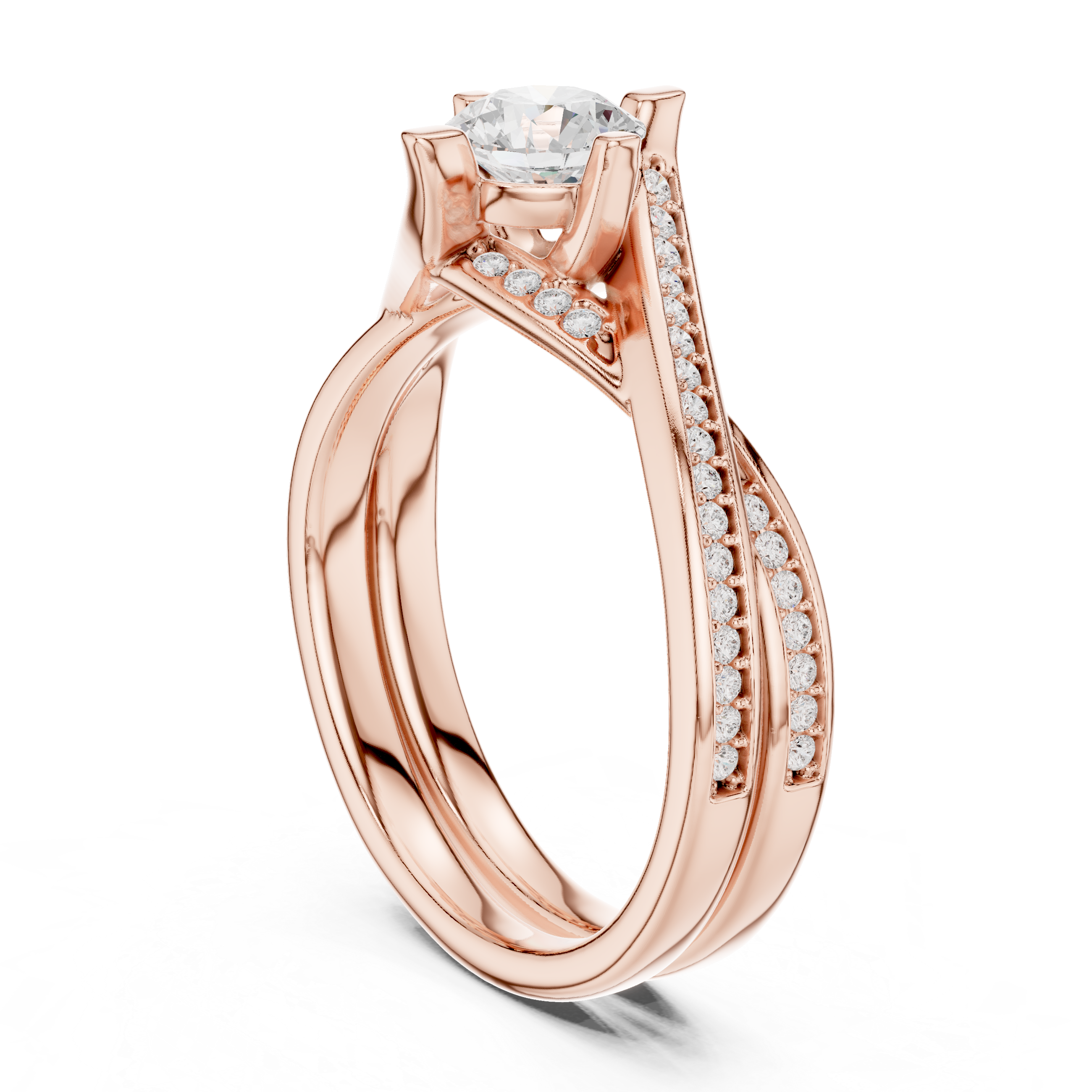 Earthy Tone Lab grown diamond Rings design