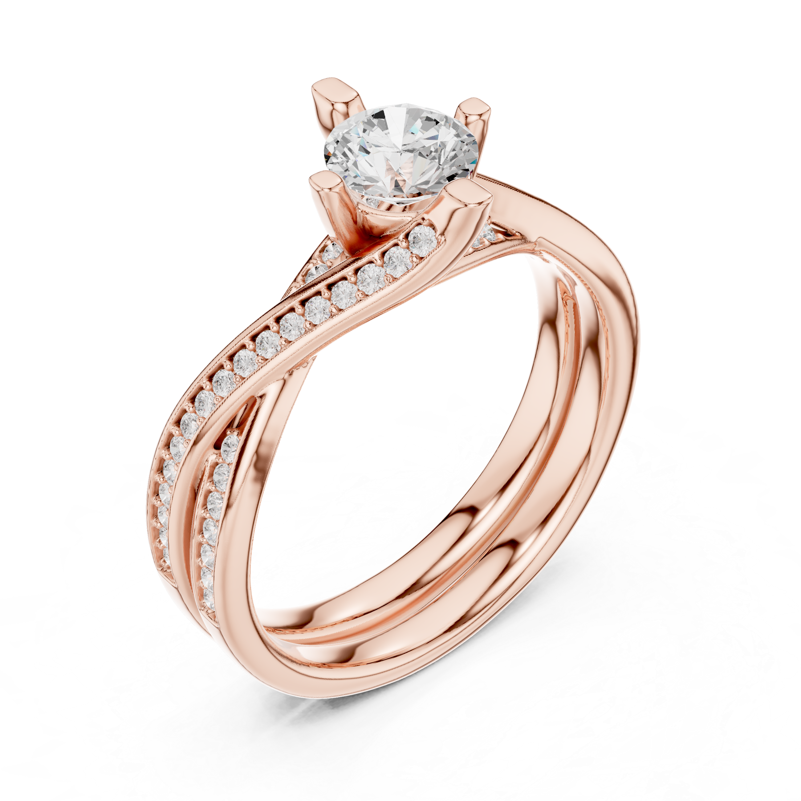 Earthy Tone Lab grown diamond Rings design