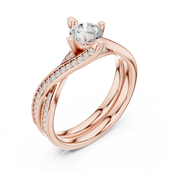 Earthy Tone Lab grown diamond Rings design
