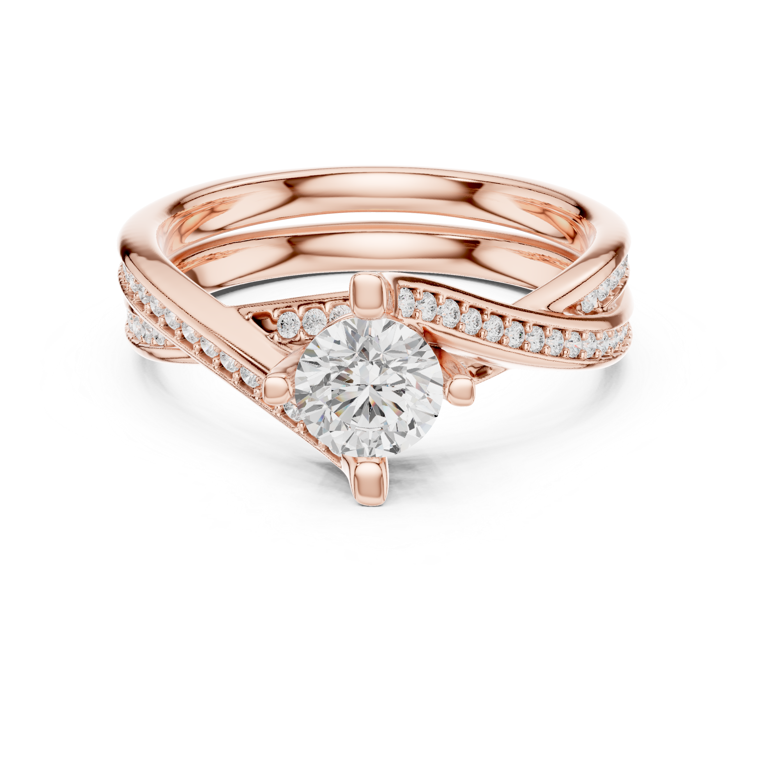Earthy Tone Lab grown diamond Rings design