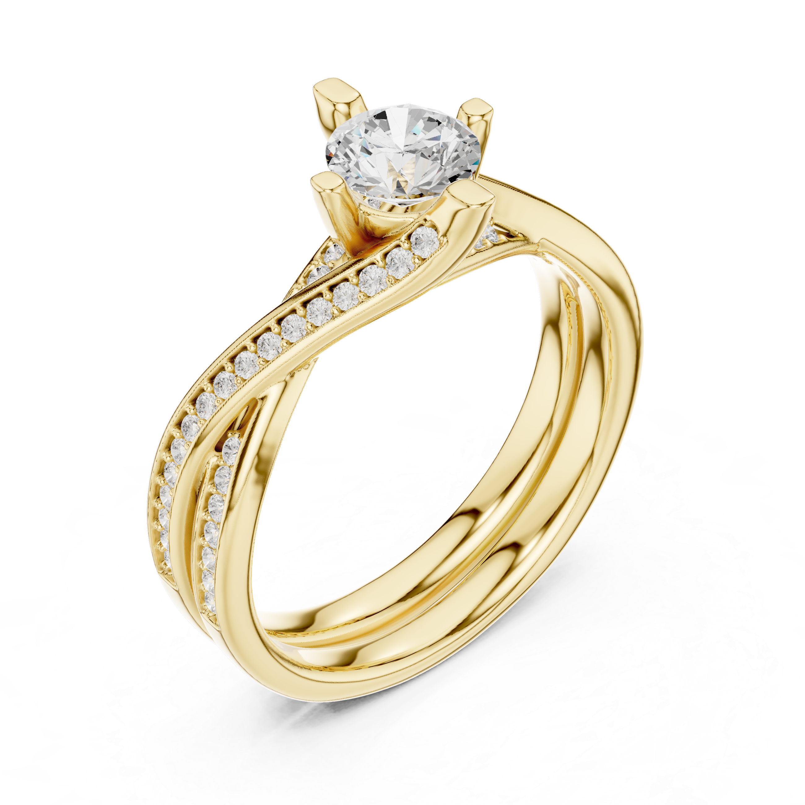 Earthy Tone Lab grown diamond Rings design