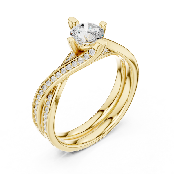 Earthy Tone Lab grown diamond Rings design