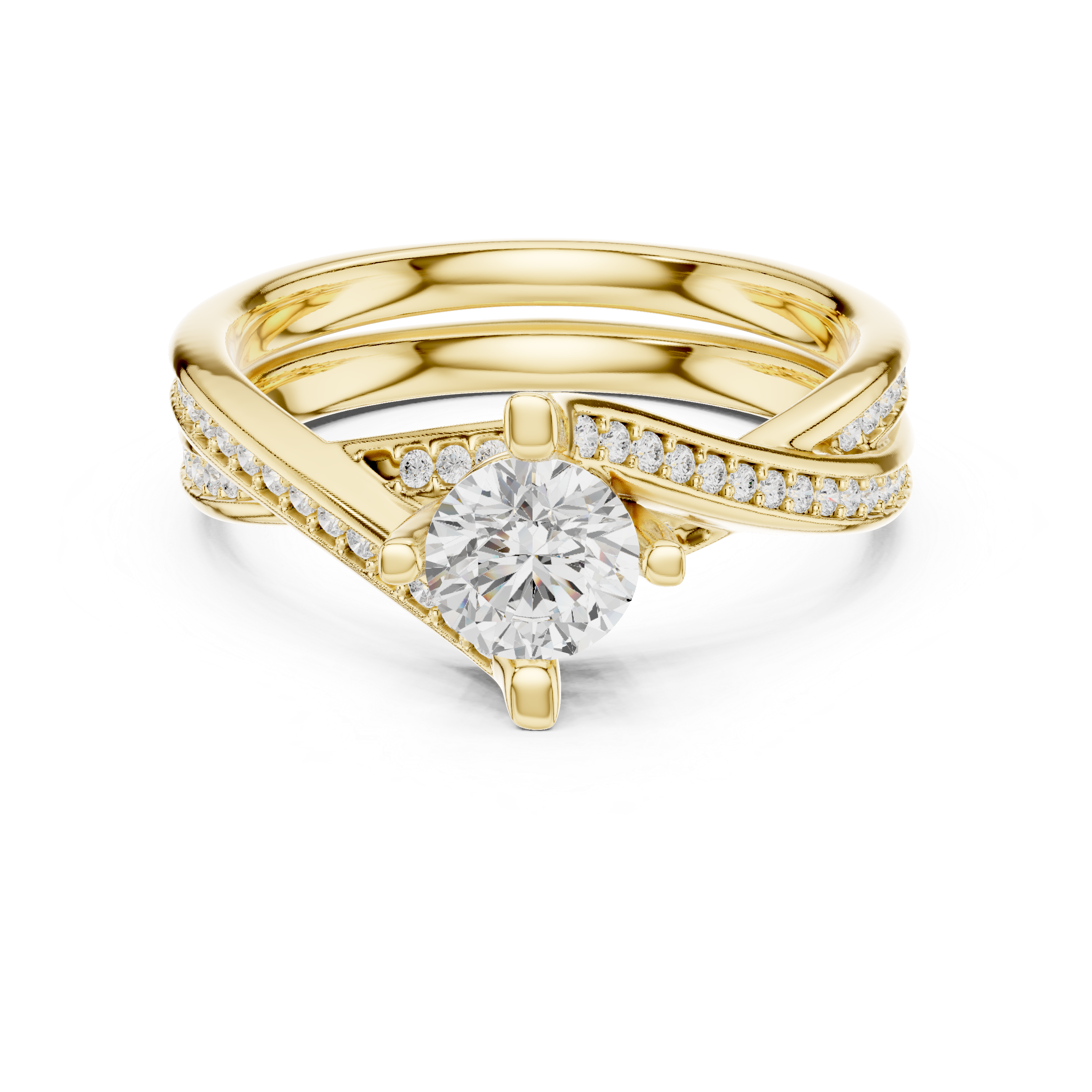 Earthy Tone Lab grown diamond Rings design