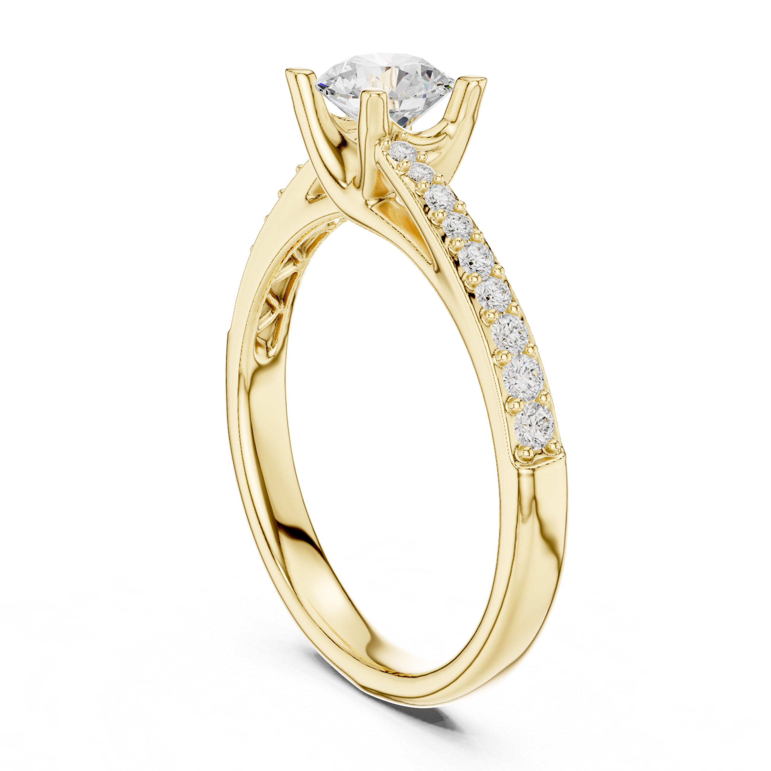 Vast Plain Lab grown diamond Rings design