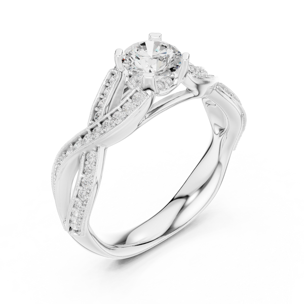 Glacial Ice Lab grown diamond Rings design