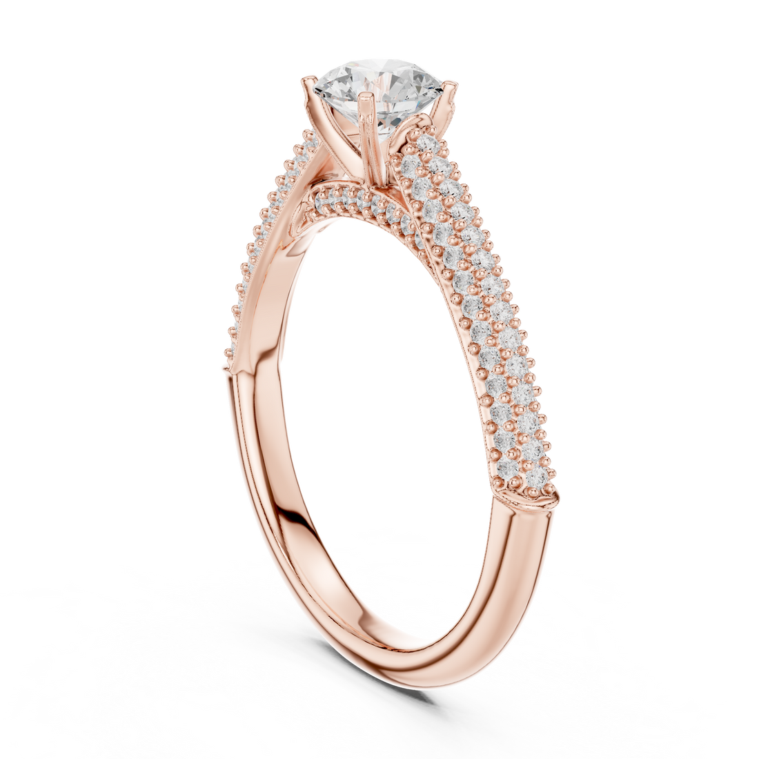 Quartz Clear Lab grown diamond Rings design