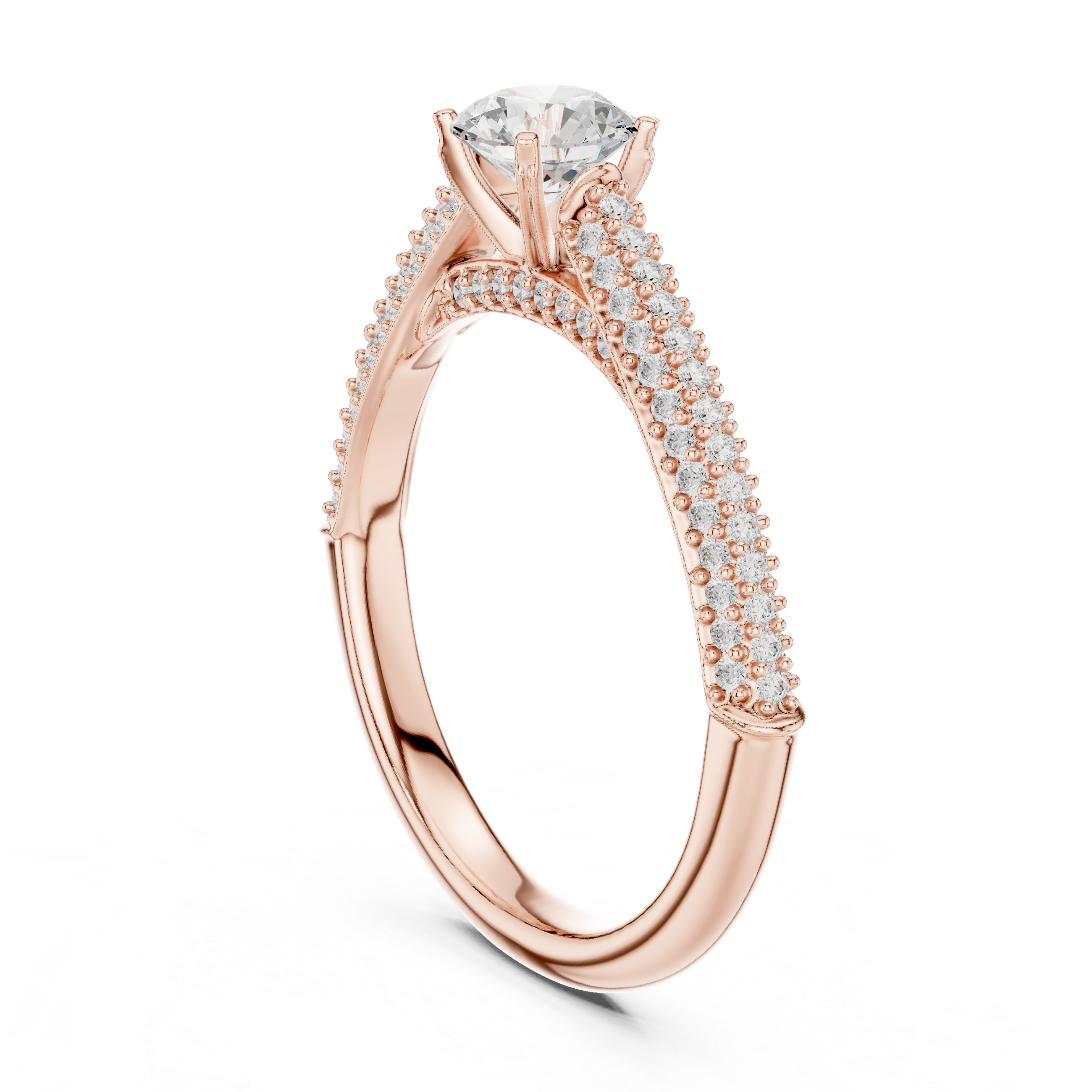 Quartz Clear Lab grown diamond Rings design