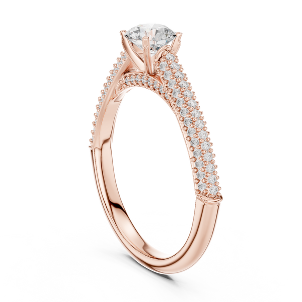 Quartz Clear Lab grown diamond Rings design