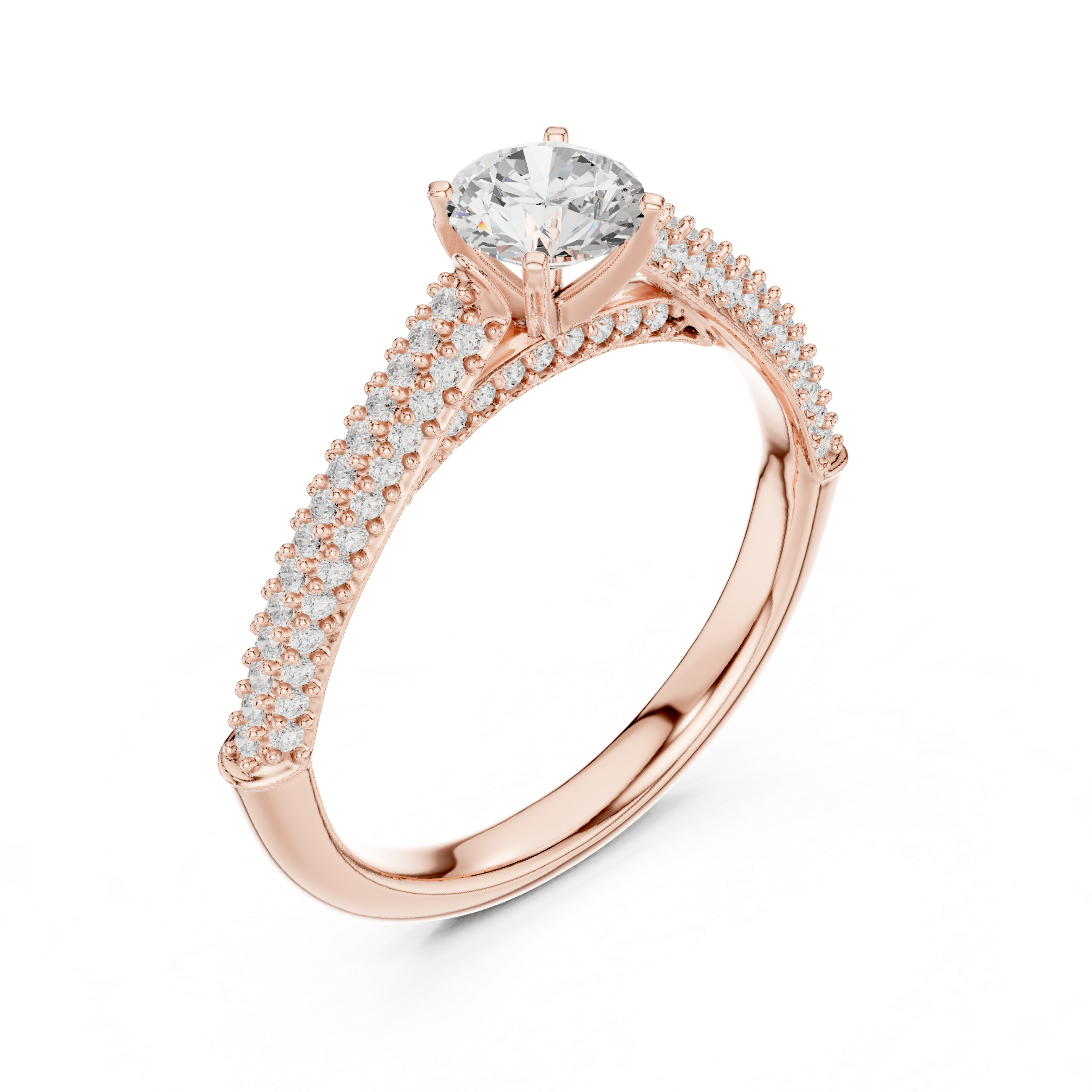Quartz Clear Lab grown diamond Rings design