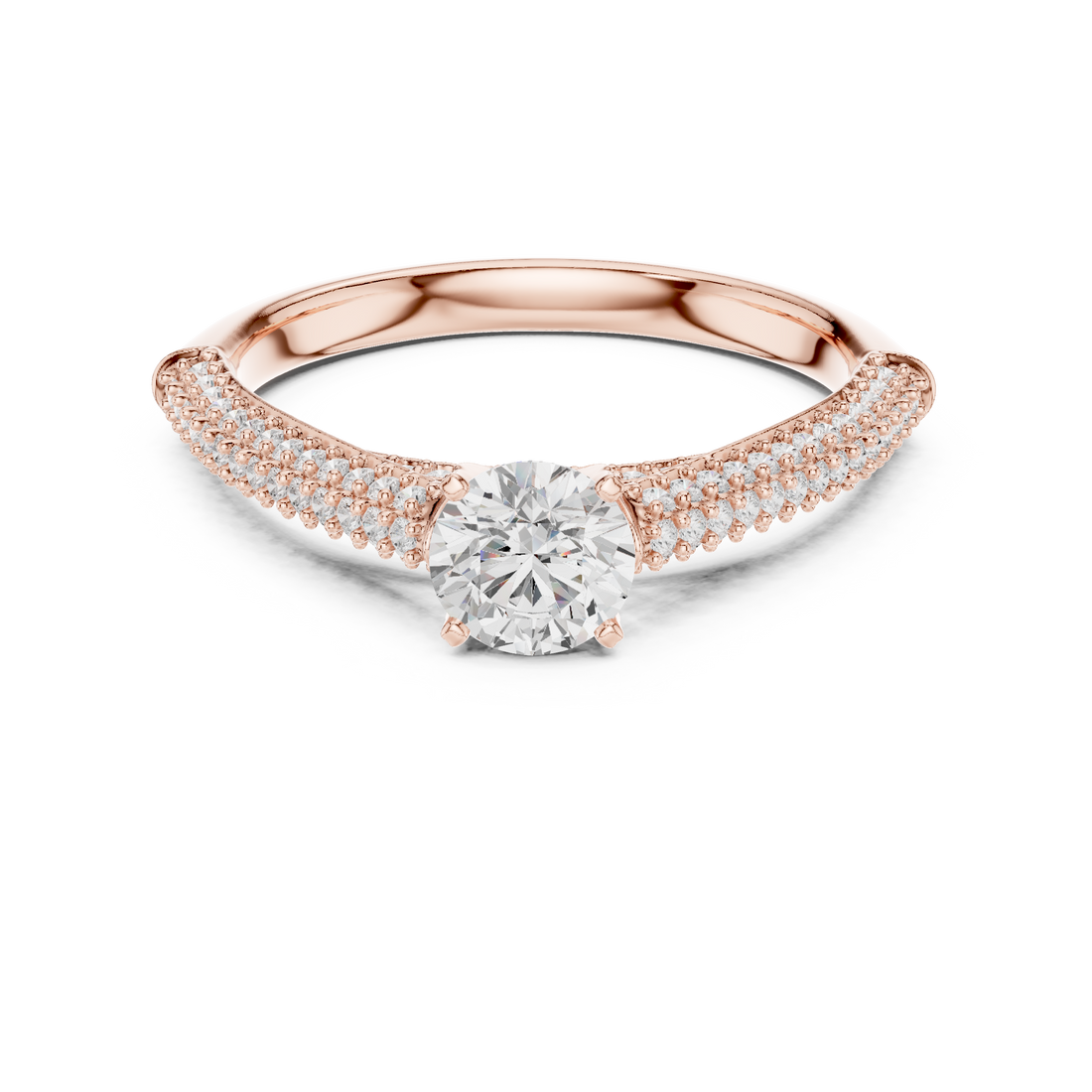 Quartz Clear Lab grown diamond Rings design