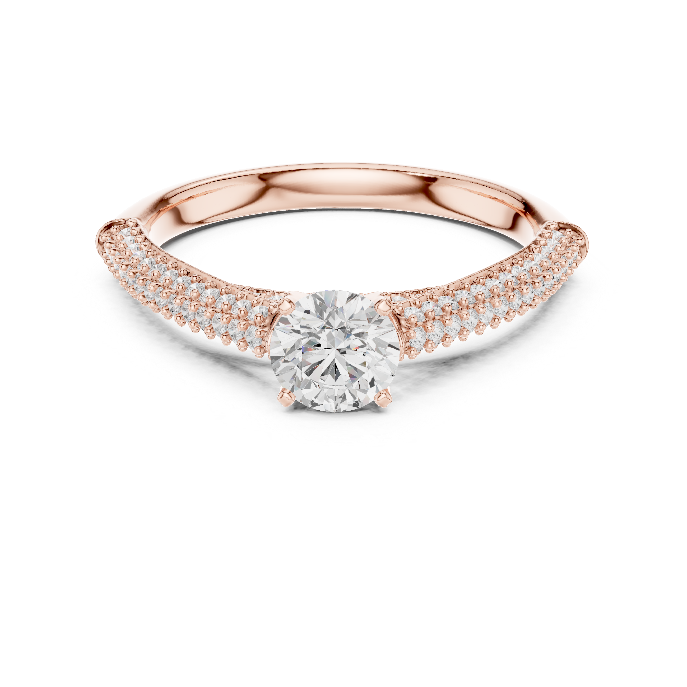 Quartz Clear Lab grown diamond Rings design