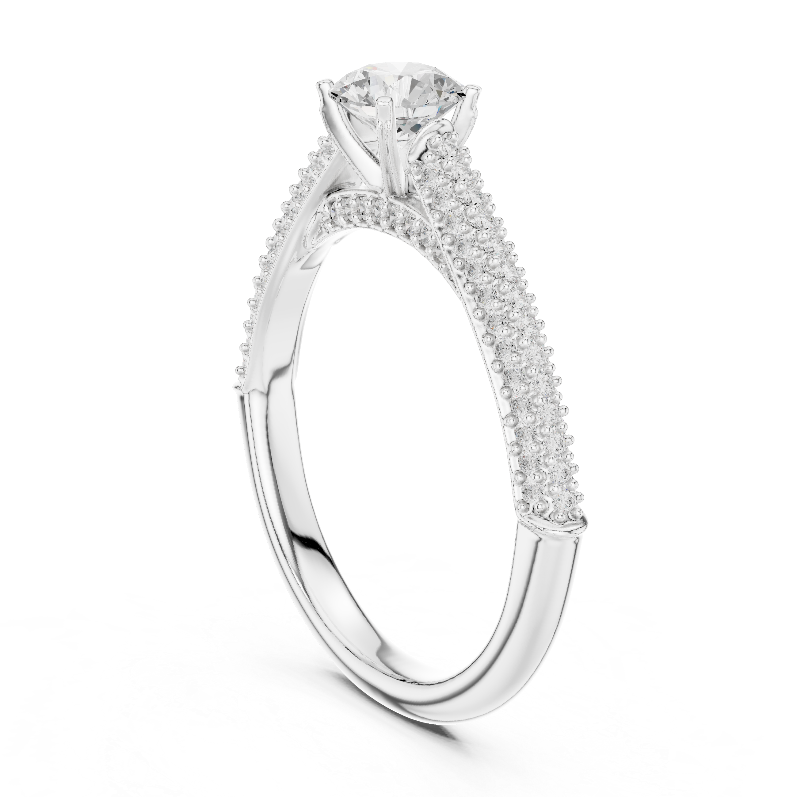 Quartz Clear Lab grown diamond Rings design