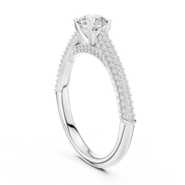 Quartz Clear Lab grown diamond Rings design