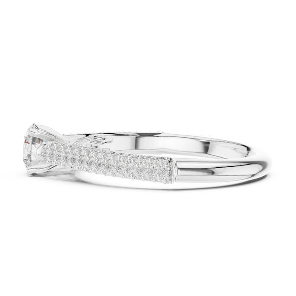 Quartz Clear Lab grown diamond Rings design