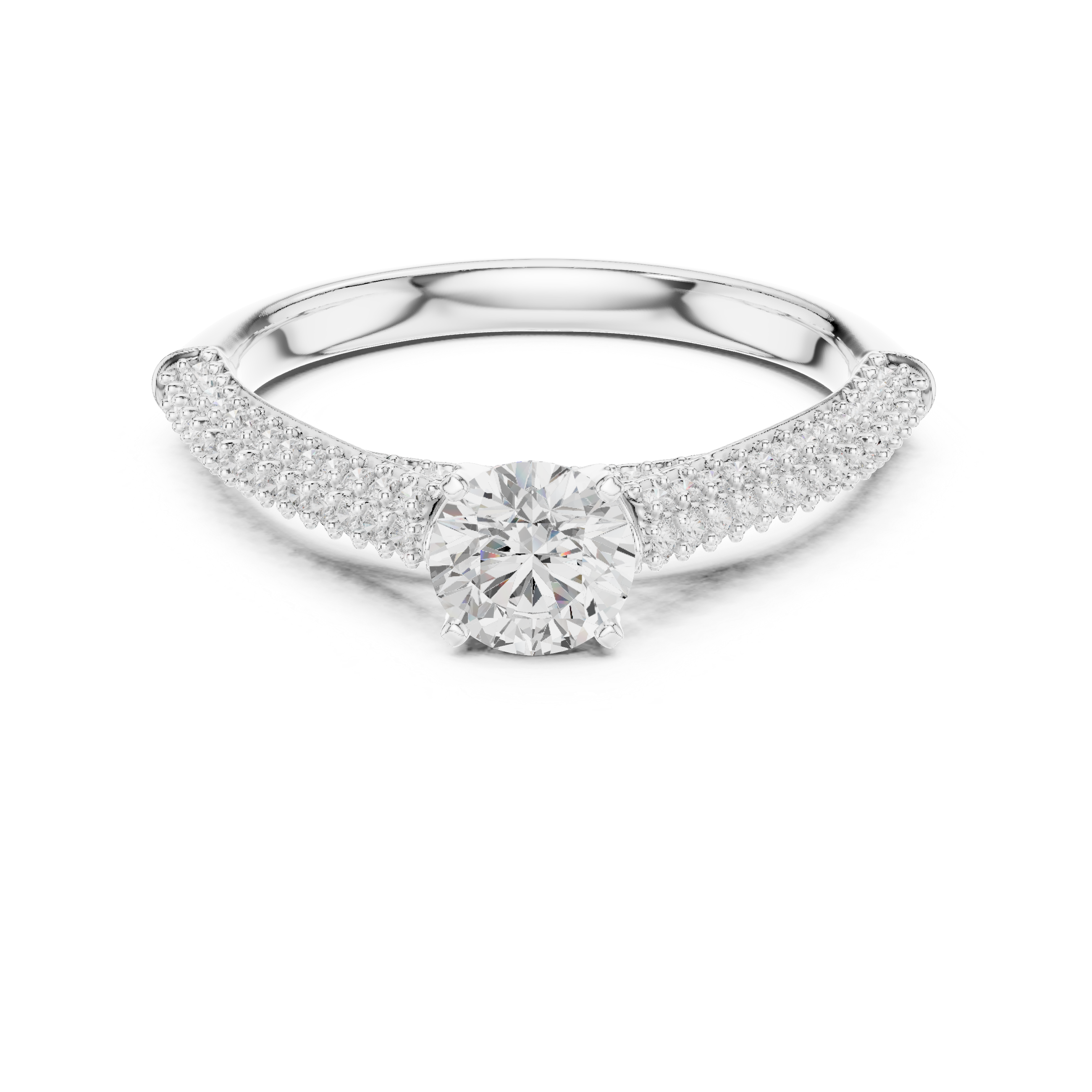 Quartz Clear Lab grown diamond Rings design