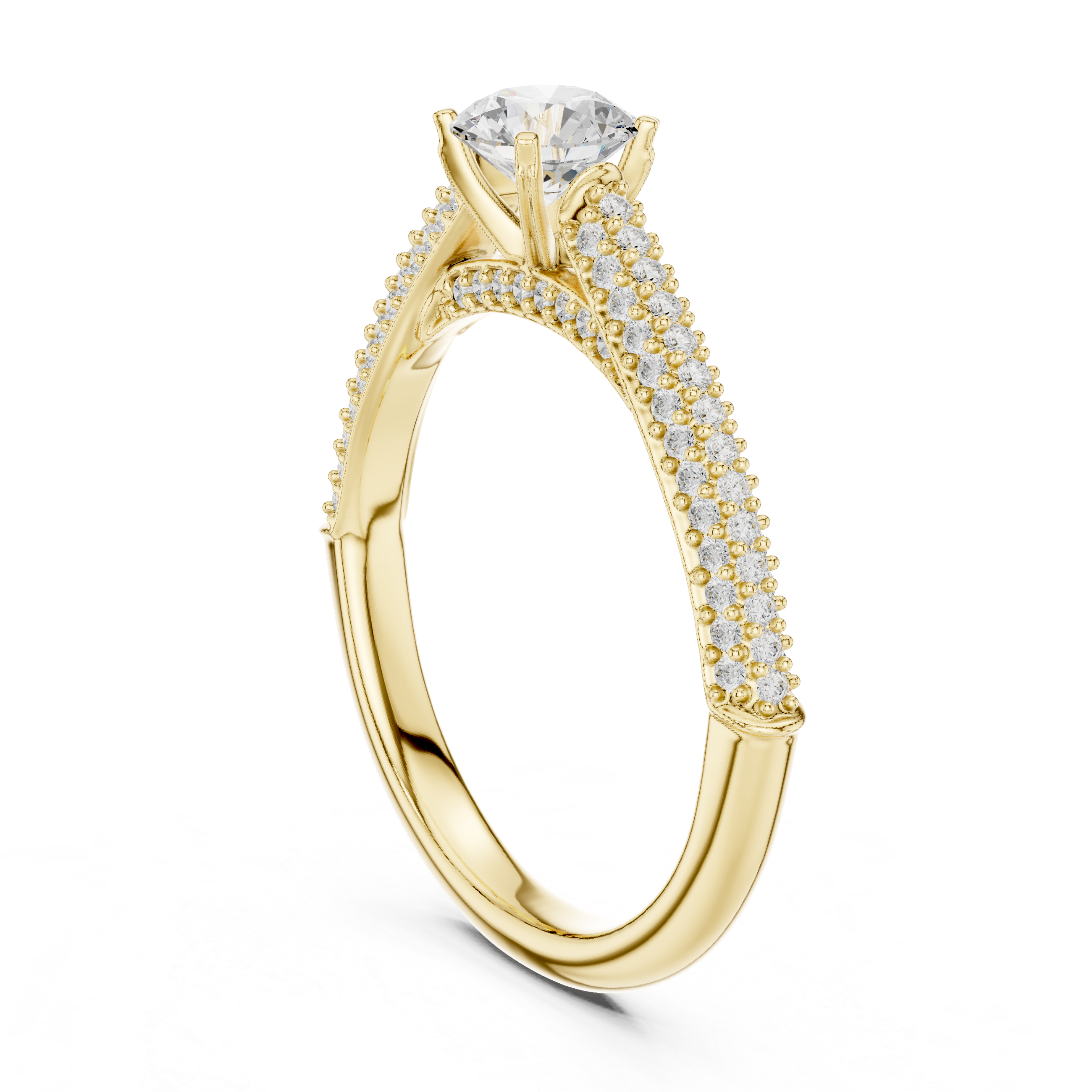 Quartz Clear Lab grown diamond Rings design