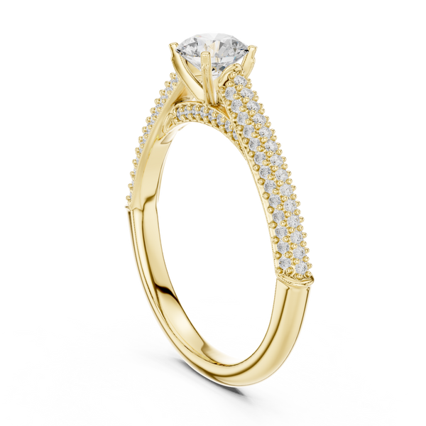 Quartz Clear Lab grown diamond Rings design
