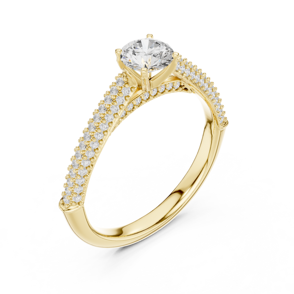 Quartz Clear Lab grown diamond Rings design