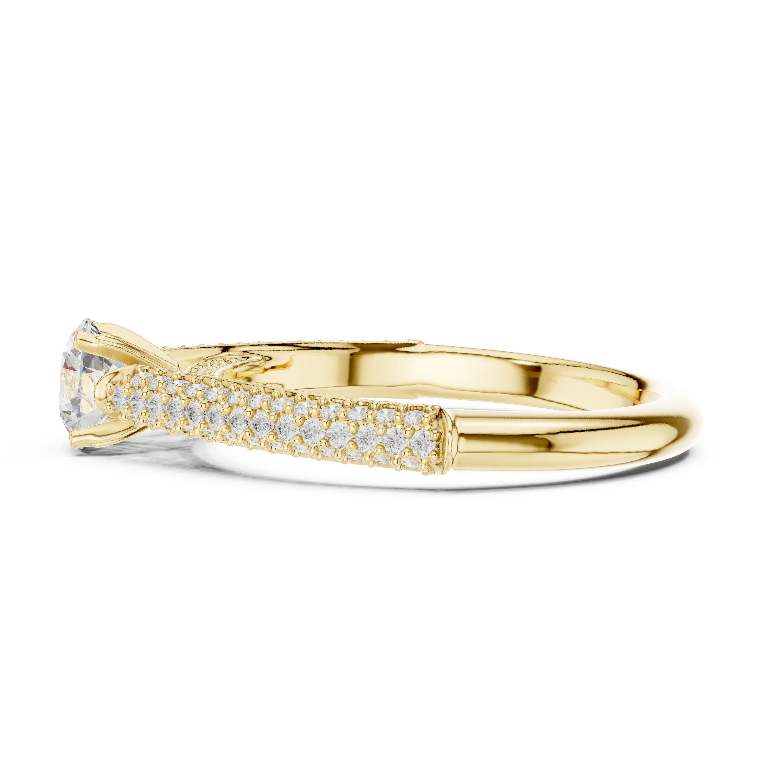 Quartz Clear Lab grown diamond Rings design