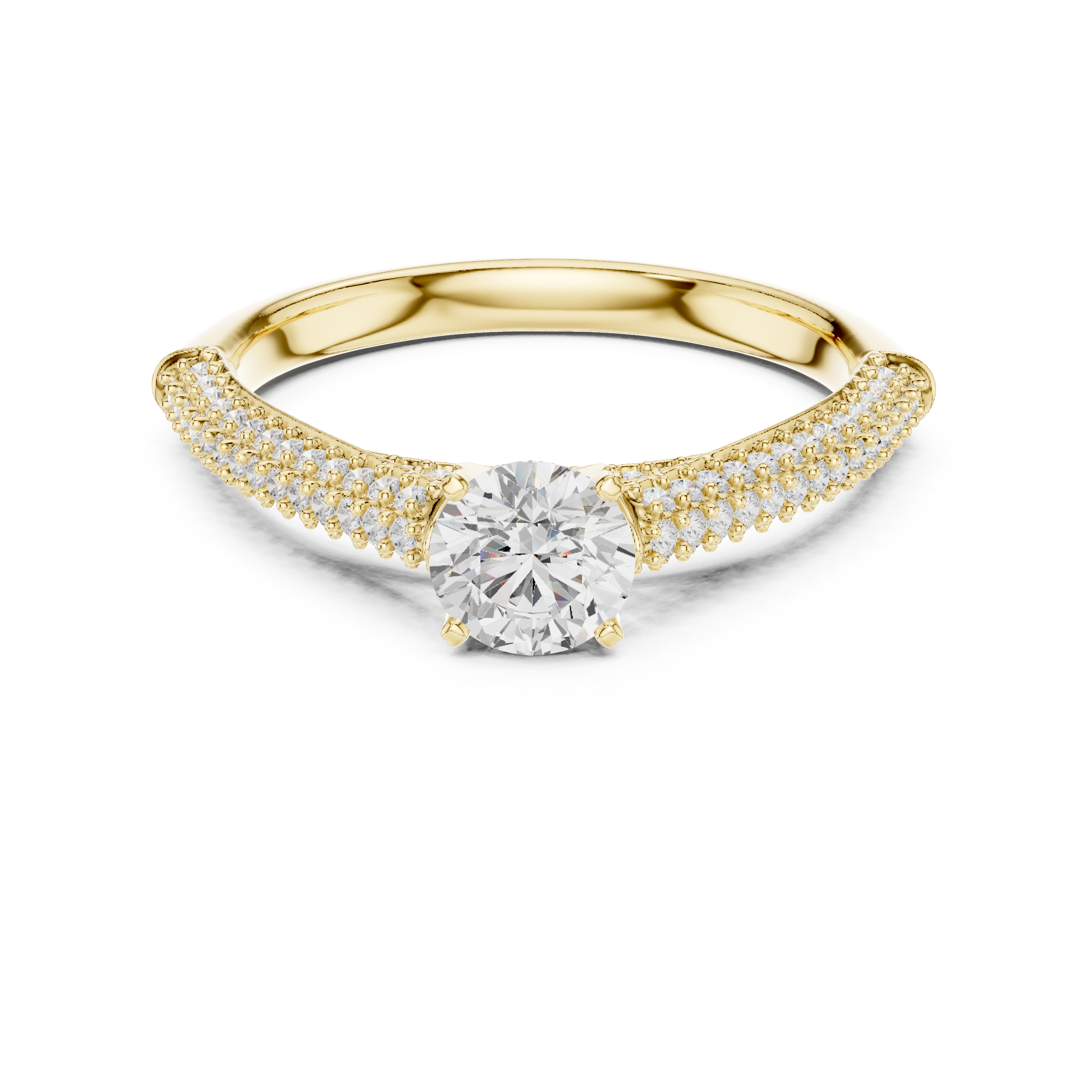 Quartz Clear Lab grown diamond Rings design