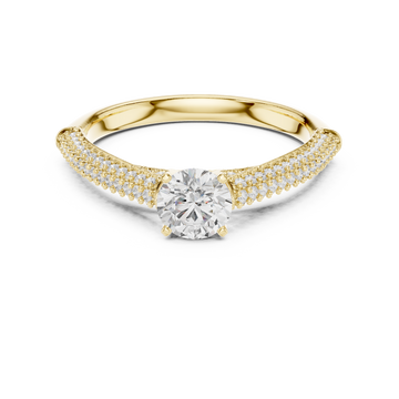 Quartz Clear Lab grown diamond Rings design