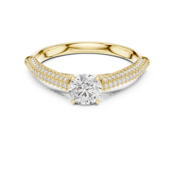 Quartz Clear Lab grown diamond Rings design