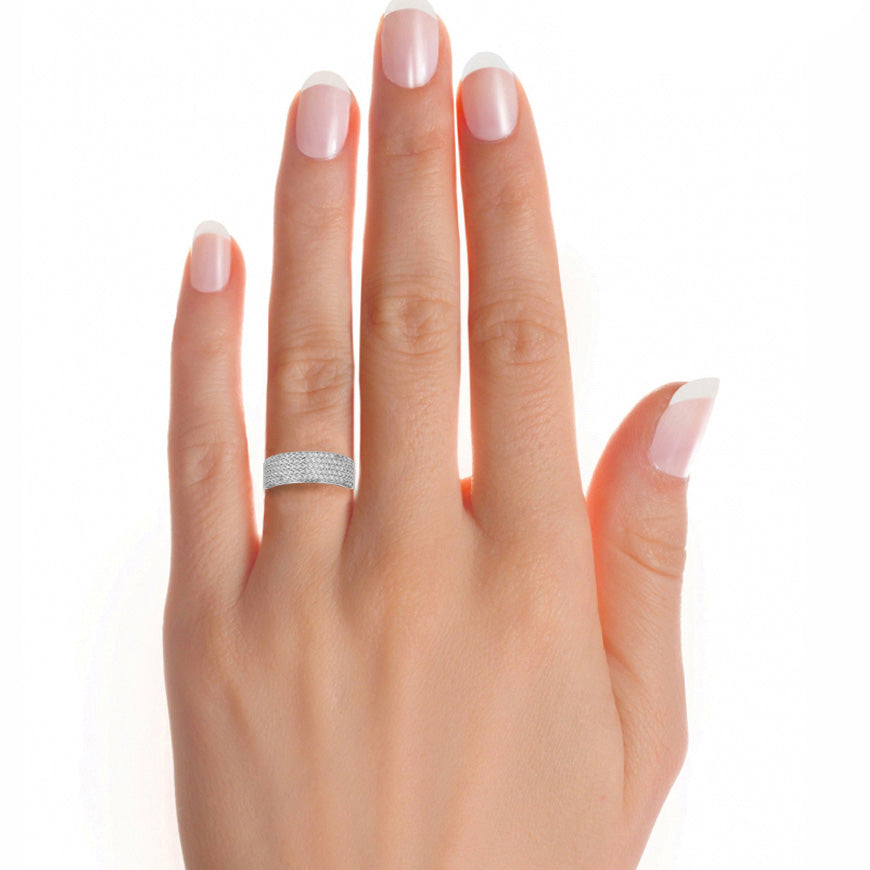 Wide Diamond Band