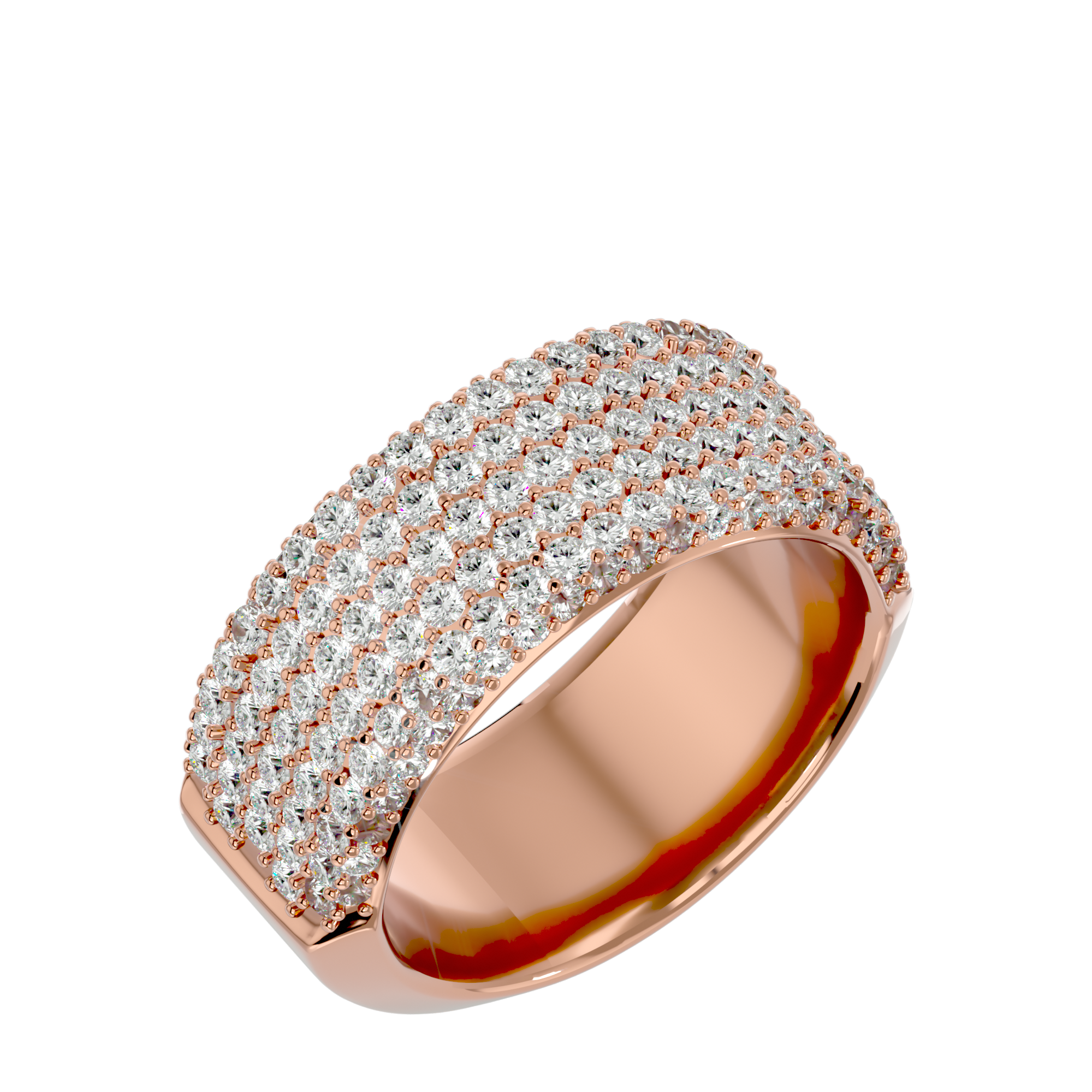 Wide Diamond Band