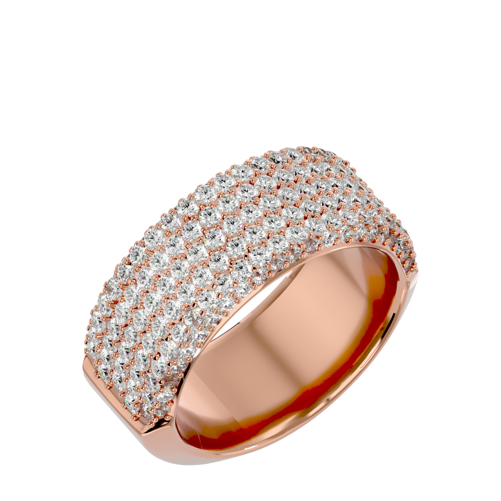 Wide Diamond Band