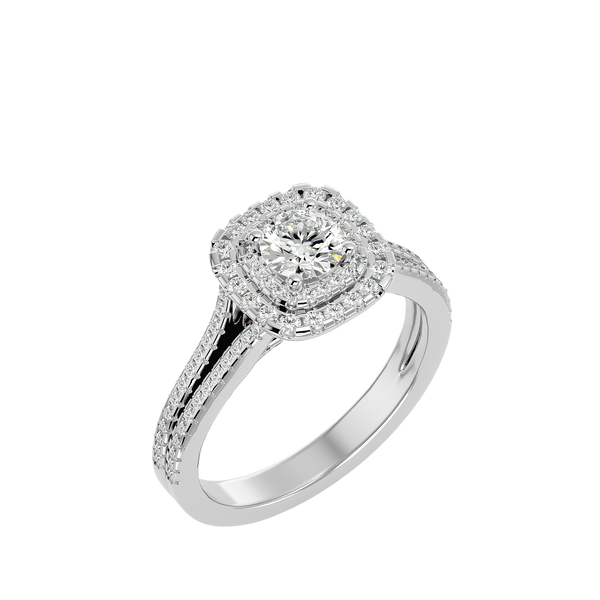 Sparkling Halo Promise Ring