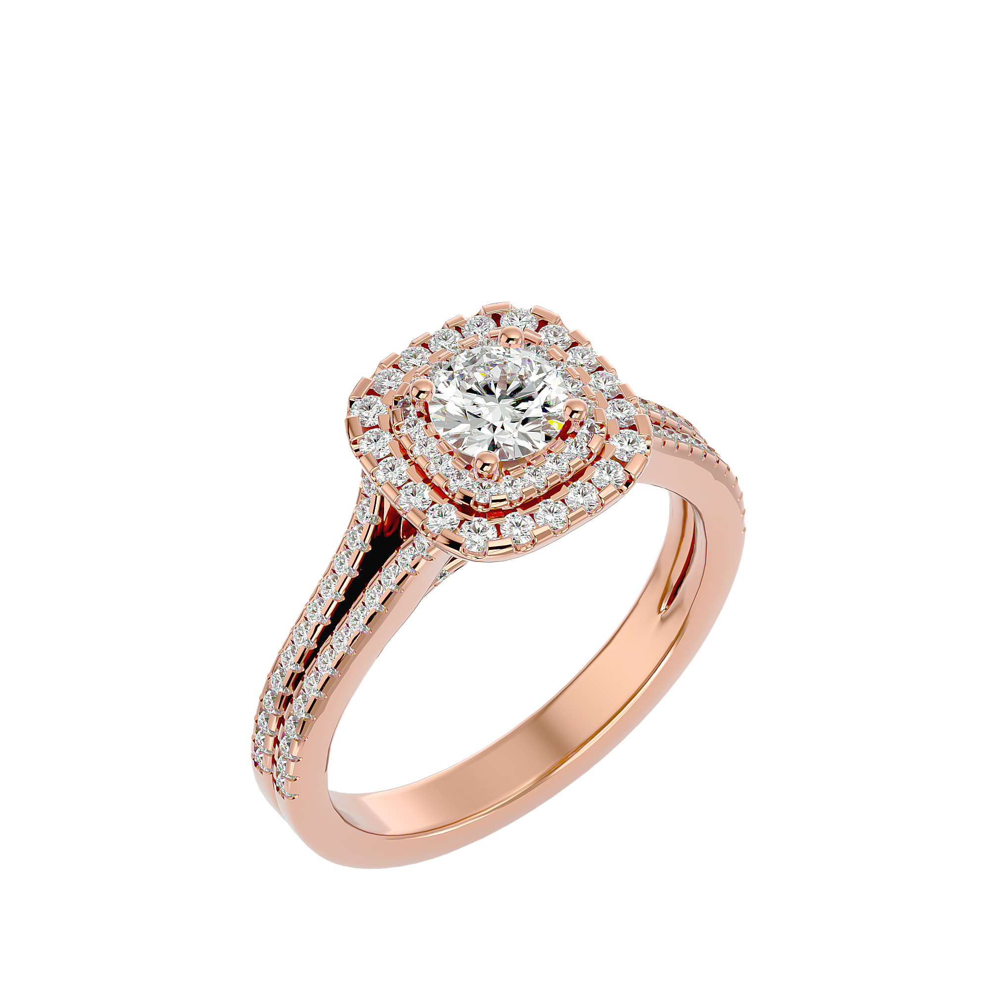 Sparkling Halo Promise Ring